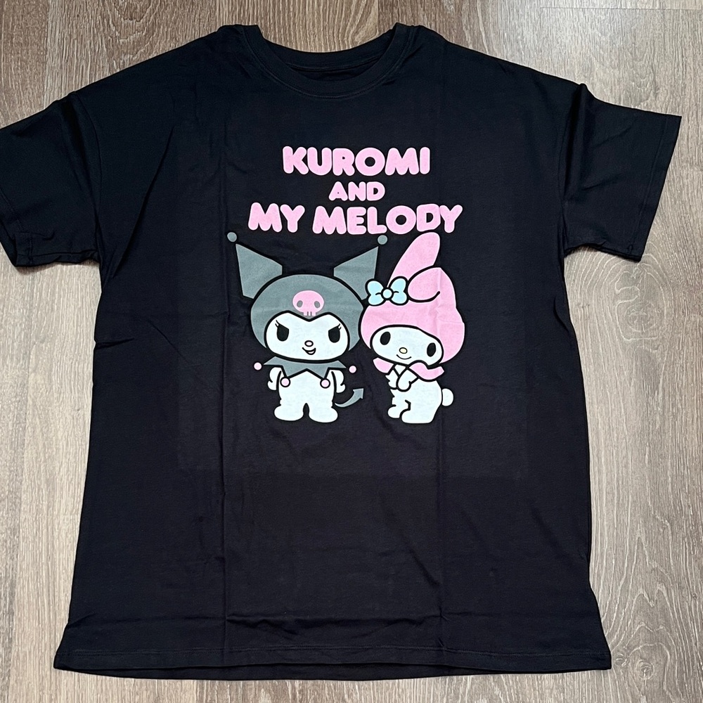 🌟 2/$30 🌟 Sanrio Black Kuromi and My Melody Short Sleeve Tee